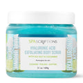 SpaScriptions Cucumber Sugar Scrub - Cooling Body Scrub Exfoliator with Seal Salt & Hyaluronic Acid, Ideal for Dry, Dull, & Rough Skin, Helps Support Hydrated, Comfortable, & Soothing Skin, 21 oz