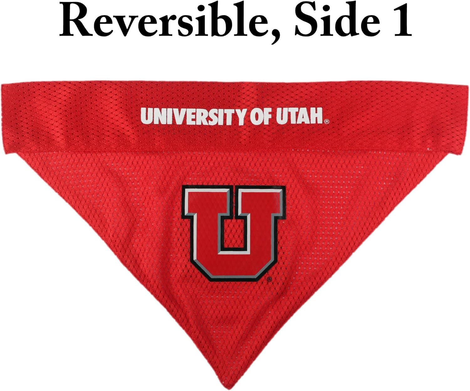 Pets First Collegiate Pet Accessories, Reversible Bandana, Utah Utes, Large/X-Large