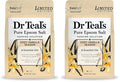 Dr Teal's Epsom Salt Magnesium Soak, Limited Edition Cozy Vanilla Season, 3lbs (Pack of 2)