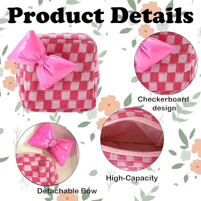LYDZTION Makeup Bag Cosmetic Bag for Women,1Pcs Large Capacity Makeup Bags and 1Pcs Pencil Case Makeup Brushes Storage Bag Travel Toiletry Bag Organizer