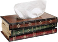 Antique Book Design Wood Bathroom Facial Tissue Dispenser Box Cover/Novelty Napkin Holder…