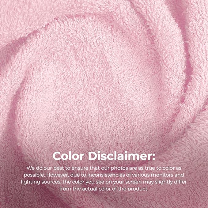 Avalon Towels Salon Towel - Pink Hand Towels Bulk Pack of 24 - 100% Cotton Absorbent Spa, Facial & Gym Towel for Working Out - 16x27 Inches (Not Bleach Proof)