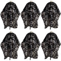 Hedume 6 Pack Waterproof Salon Cape - Professional Hairdressing Cape for Cutting, Dyeing, Perming, Hair Mask and Care