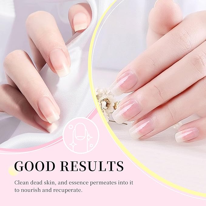 Nail Cuticle Remover Liquid Pen 2PCS – Gentle Plant-Based Formula, No Nip No Cut, Easy Push-Out Design for Home & Salon Nail Cuticle Care