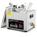 Ultrasonic Cleaner 15L Dual-Frequency Professional Digital Stainless Steel Cleaning Machine with Heater Timer for Denture, Coins, Small Metal Parts, Circuit Board, Lab Tools, etc