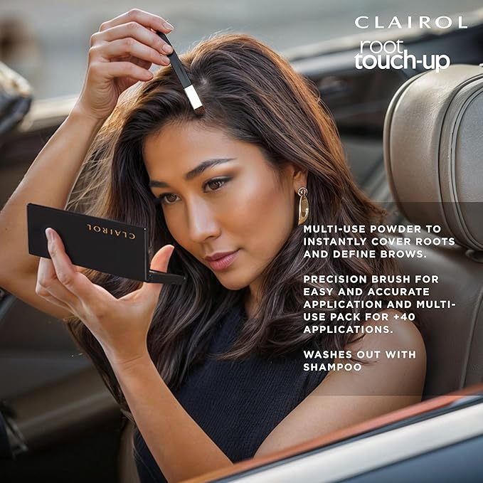 Clairol Root Touch-Up Temporary Concealing Powder, Light Brown Hair Color, Pack of 3
