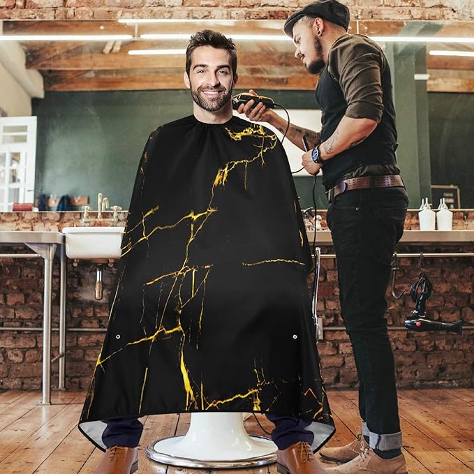 visesunny Professional Barber Cape Polyester Hair Cutting Salon Cape Apron Anti-Static Beard Bib Grooming Apron