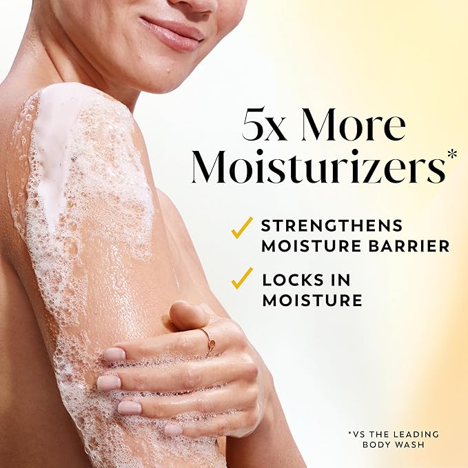 Olay Body Wash for Women, Ultra Moisture, 24/7 Moisture Barrier Repair, Hydrating Formula for Visibly Healthy Soft Skin, Vitamin B3 & Hyaluronic Blend, All Skin Types, Vanilla Creme Scent, 22 fl oz