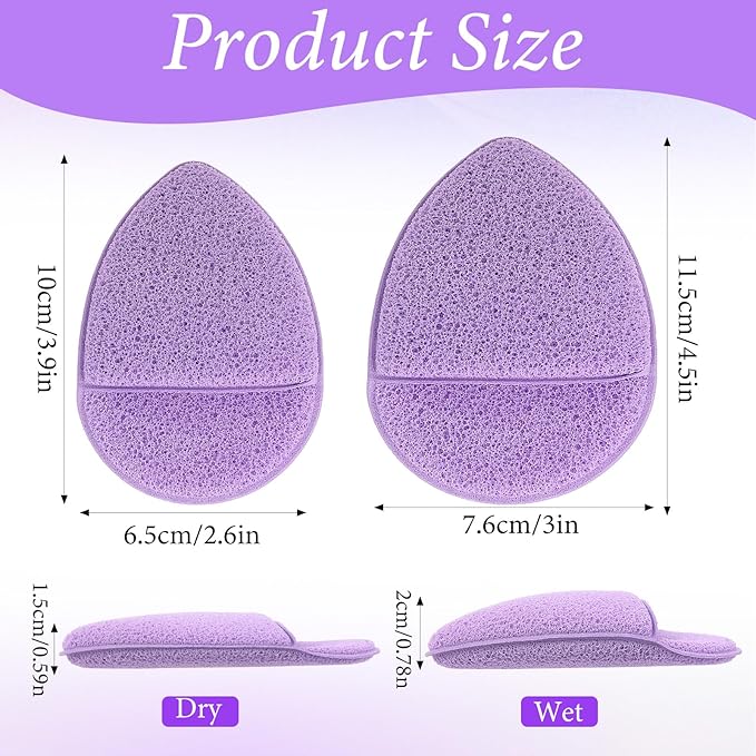 6Pcs Face Sponges for Cleansing, Reusable Faces Scrubber Pads for Women for Washing Face, Gentle Esponjas Faciales for Deep Pore Cleansing, Blackheads, Daily Facial Cleans, Makup Remover (Colorful)
