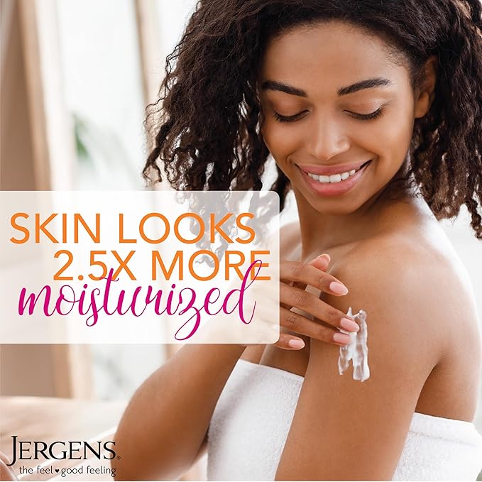 Jergens Hydrating Coconut Body Lotion,Hand and Body Moisturizer,Infused with Coconut Oil,Hydrates Dry Skin Instantly,Dermatologist Tested,16.8 oz,(Pack of 2)