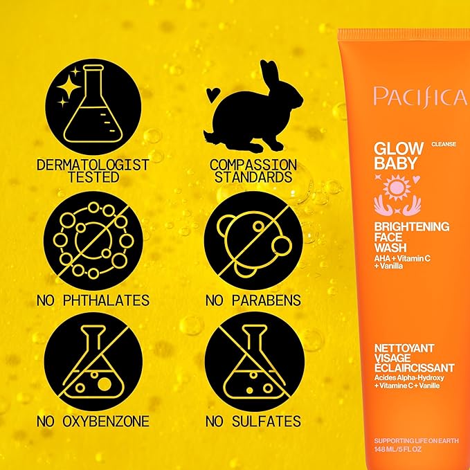 Pacifica, Face Wash Glow Baby Brightening, 5 Fl Oz