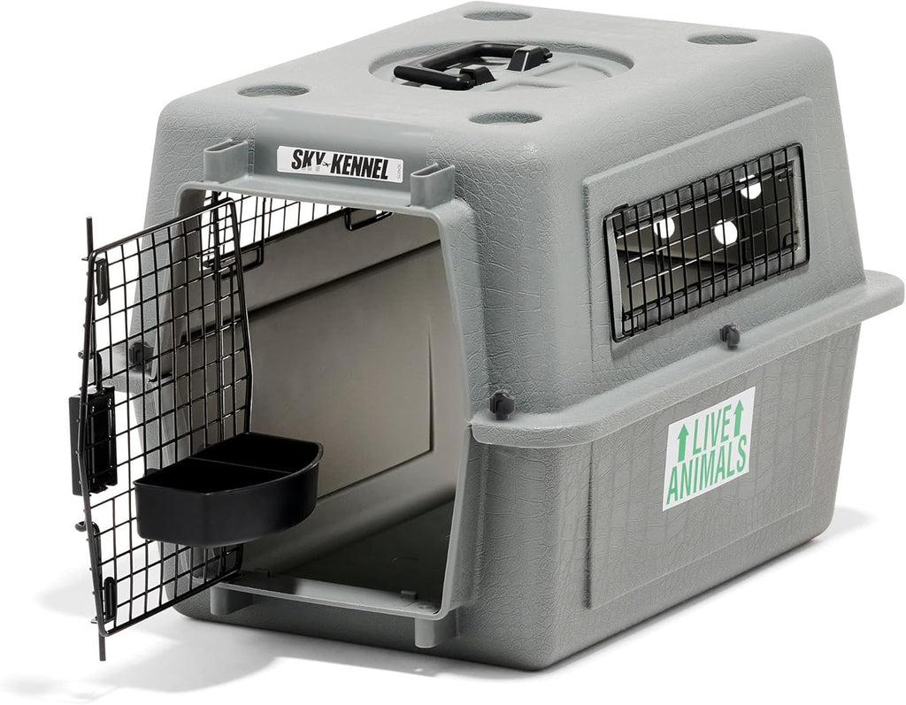 Petmate Sky Kennel - For Air and Travel, Airline Compliant Dog Crate for Pets up to 15 lbs, Heavy Duty Dog Kennel, Made in the USA- 21 Inches