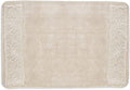 Zahari Home Rose Vine Bathroom Rug Luxury Bath Rug Washable Beautiful Shower Mat Unique Design Stylish Beige Bath Bath Rug Shower Tub Decor