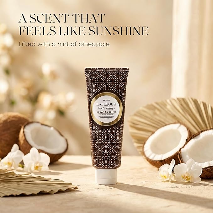 LaLicious - Sugar Coconut Hydrating Body Butter - 8 Ounces