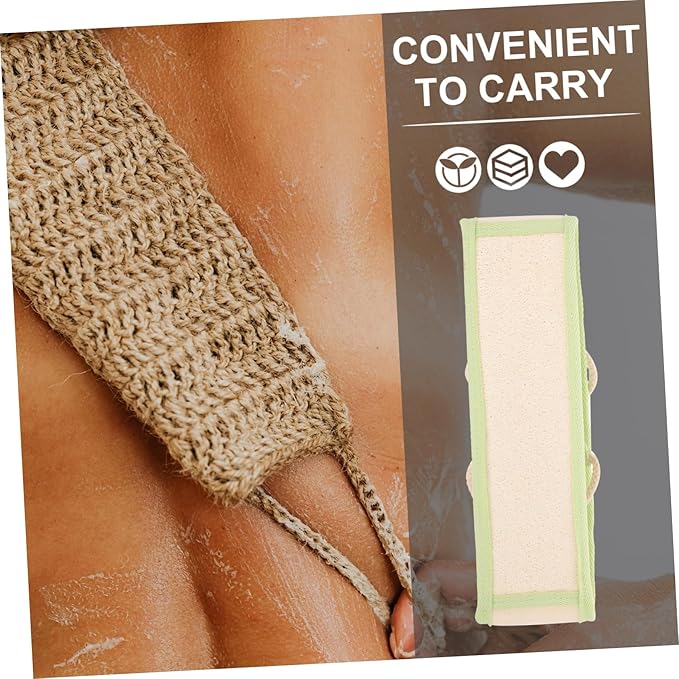 Baluue Exfoliating Loofah Back Scrubber for Strap Design for Deep Cleaning for Men and Women Refreshing Bath