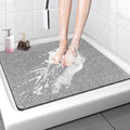 Shower Mat Bathtub Mat Non-Slip - 32x32 Inch, Soft Comfort Bath Mat with Drainage Holes, PVC Loofah Massage Bathmat for Shower, Tub, Bathroom, Wet Areas, Quick Drying