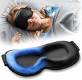3D Weighted Cooling Gel Eye Mask for Sleeping, 6oz Gel-Weighted Sleep Mask, 100% Blackout, Gentle Pressure & Cold Relief for Migraine, Headache, Ice Cold Gel for Puffy Eyes, Eye Care, Women Men