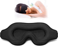 Sleep Eye Mask for Men Women, Lash Extensions 3D Sleeping Mask, Travel Blackout Night Blindfold Eye Shade Cover with Adjustable Strap (Black-3D)