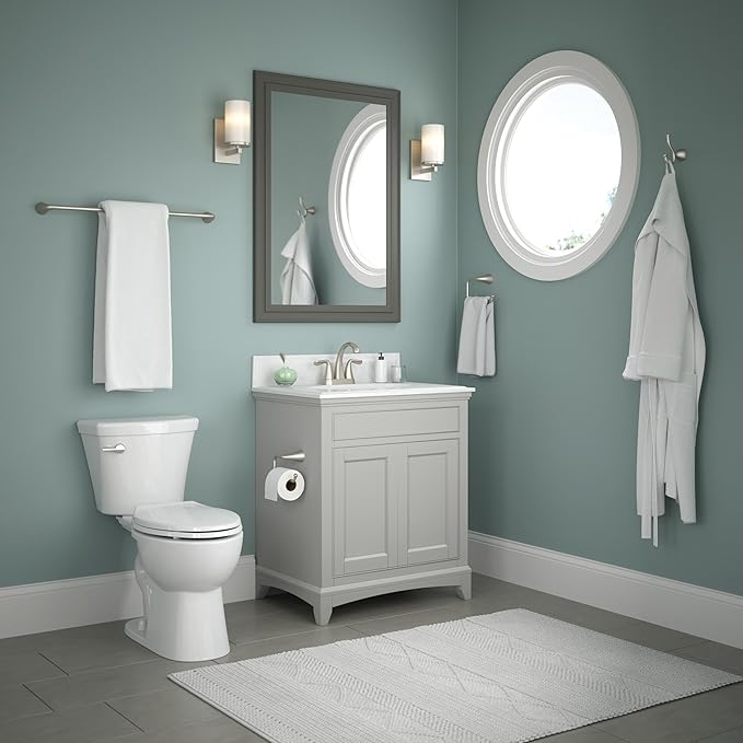 Delta ARV35-DN Arvo Double Towel Hook Bath Hardware Accessory in Brushed Nickel