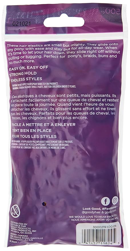 Goody Polybands, 500CT, Pack of 2 | Assorted Colors | Kids