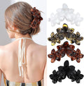 ANBALA 4Pcs Hawaiian Flower Hair Clips Large Claw Clips for Thick Thin Hair Non Slip and Strong Hold Beach Accessories
