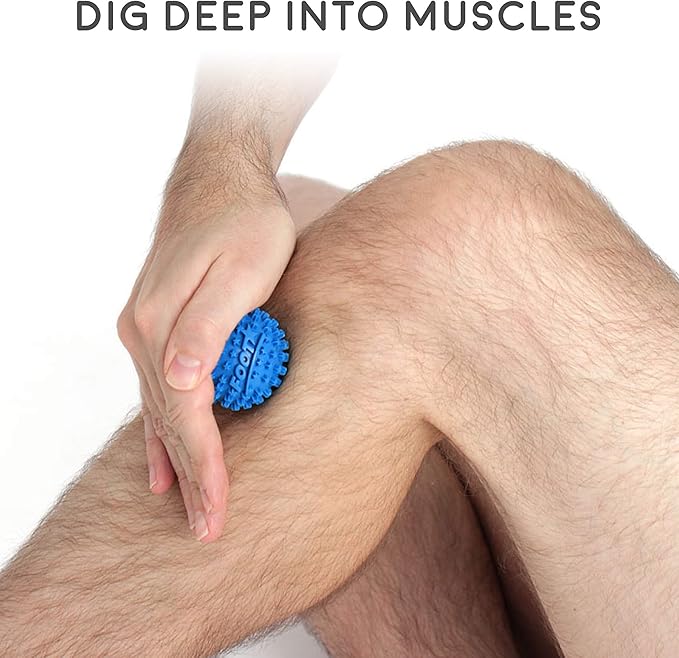 Body Back Foot Star® Massager Ball and Plantar Fasciitis Roller - Soothe Foot Stress, Discomfort, Aches, & Tightness (2-Inch, Blue)