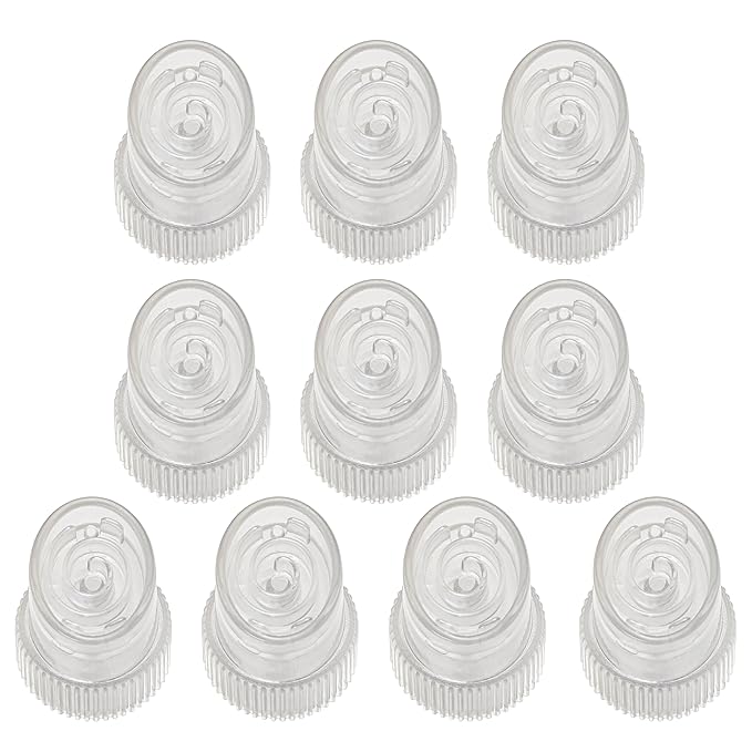 Elitzia 10 PCS Hydro Oxygen Facial Beauty Machine Tips Replacement Plastic Hydrodermabrasion Tips for Skin Cleaning Parts Large Spiral Shape Tip Suitable for ETAF1324 ETDN7 Machine Acceossories ETTIP1