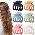 6 Pcs Hair Clips Small Claw Clips for Thin Hair Medium Matte Non-slip Hair Accessories for Women and Girls (Colorful)
