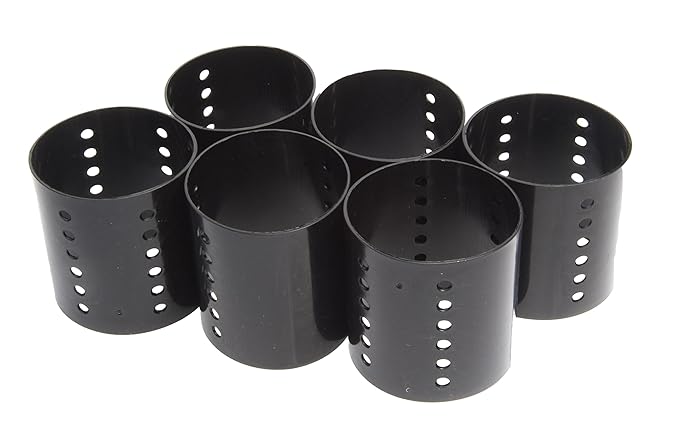 Diane Magnetic Roller, Black, 2-1/2 Inch, 6 Count