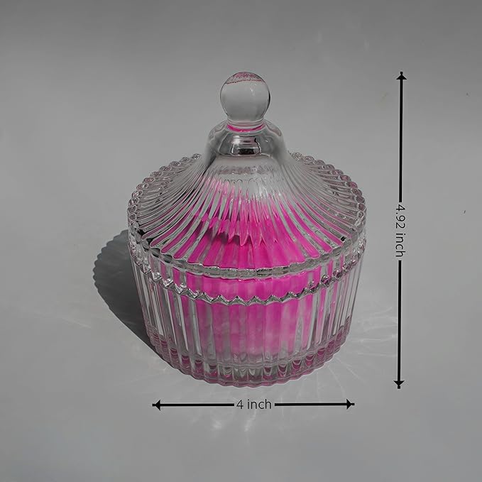 2 Pcs Large Body Powder Puff and Container Powder Container with Puff Powder Puff Crystal Container Soft Washable Reusable Velour Face Body Glitter Powder Puff Wet Dry Makeup (Rose Red)