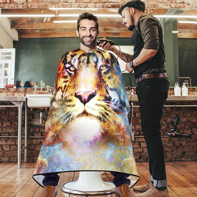 visesunny Professional Barber Cape Polyester Hair Cutting Salon Cape Apron Anti-Static Beard Bib Grooming Apron