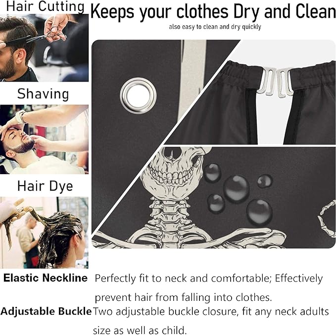 visesunny Professional Barber Cape Polyester Hair Cutting Salon Cape Apron Anti-Static Beard Bib