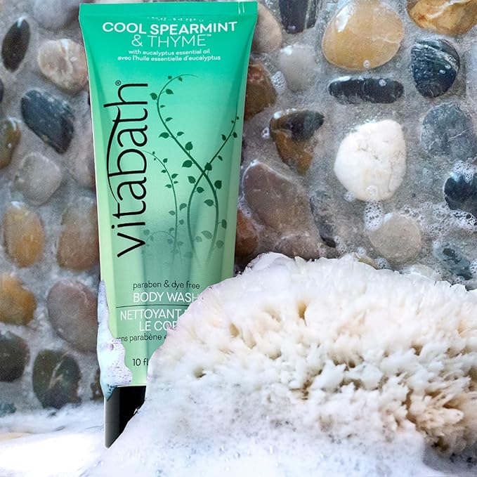 Vitabath Body Wash, Cool Spearmint & Thyme, 10 Fluid Ounce