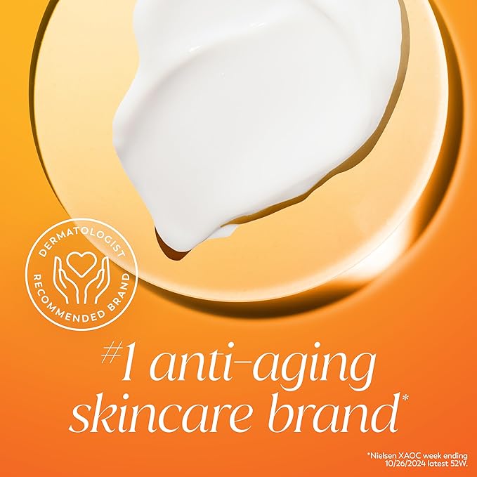 Olay Vitamin C MAX Face Moisturizer, Brightening Cream for Women, Hydrating, Evens Tone, Dark Spot & Hyperpigmentation Reduction, Glowing Skin Care - Niaciniamide, Peptides 1.7 Oz