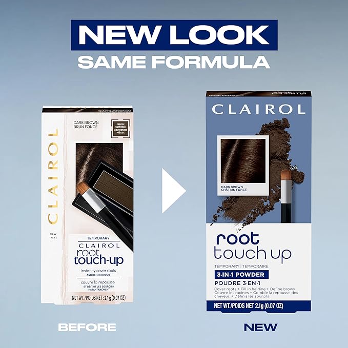 Clairol Root Touch-Up Temporary Concealing Powder, Light Brown Hair Color, Pack of 1