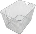 YBM HOME Kitchen Pantry Organizer Wire Basket for Shelves, Cabinets, Pantry, Countertop, Mesh Open Storage Bin Metal Basket for Organizing Food Supplies, 15x12x11.5