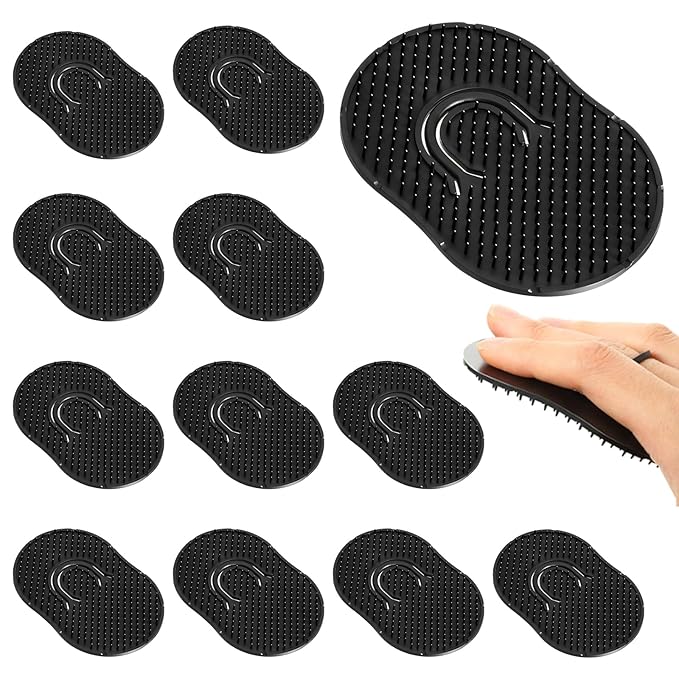 12Pcs Pocket Combs for Men, Soft Portable Hand Comb, Shampoo Scalp Beard Combs Massage Pocket Comb for Men