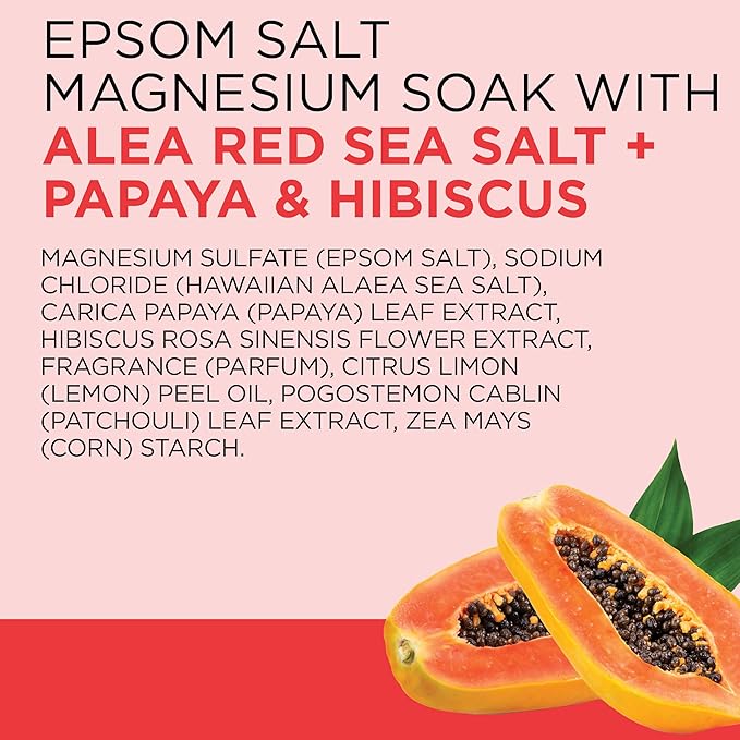 Dr Teal's Epsom Salt Magnesium Soak, Limited Edition Hawaiian Bliss, 3lbs