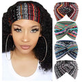 DRESHOW 4 Pack Turban Headbands for Women Wide Vintage Head Wraps Knotted Cute Hair Band Accessories