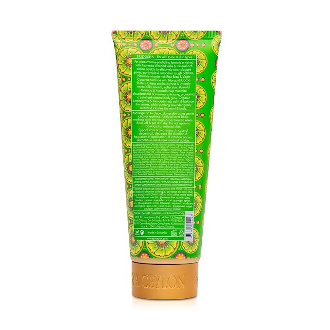 SPA CEYLON Lemongrass Mandarin In-Shower Softening Body Polish | Vegetarian | Paraben-Free | Gentle Body Scrub for Moisturizing and Gently Exfoliating |150g