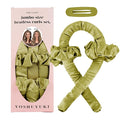 Jumbo Flexi Rods Hair Rollers Curlers to Sleep In Soft Satin Heatless Curling Rod Set, Heatless Curls Overnight Blowout Rods for Long Hair No Heat Overnight Curls, Heatless Hair Curler Curling Iron