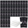 Hot or Cold Moist Cotton Towel Bulk Moist Towelettes Individually Wrapped 8.7" x 8.7",White Towel Services,Refreshment Pre Moistened Towels Lavender Scent for Travel Sport Party Spa Dentist Hotel