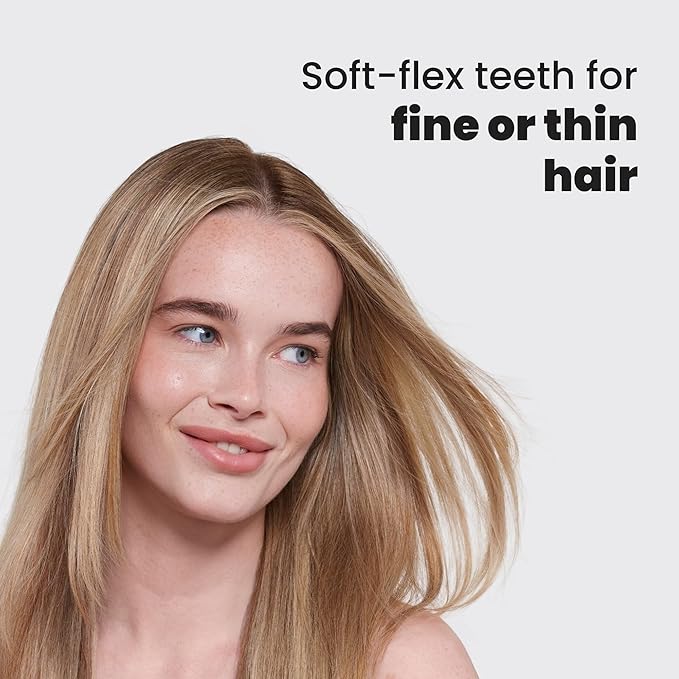 Tangle Teezer Fine Ultimate Detangler Brush, Dry & Wet Hair Brush to Detangle & Reduce Breakage for Fine Hair Types, Marshmallow Pink & Mint
