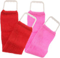 Double-Sided Bath Scrubber Strap for Men and Women Exfoliating Back Scrub Towel with Massage Texture 27.16In Long Body Scrub Belt for Shower and Spa
