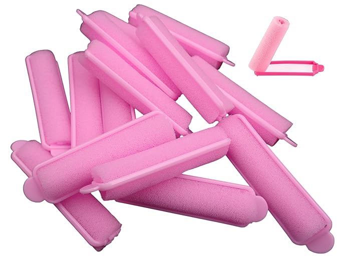 14-Pack Foam Sponge Hair Rollers 2.4 Inch Hair Curlers to Sleep In Soft Sleep Rollers Hair Curlers for Curls Style Heatless Hair Curler