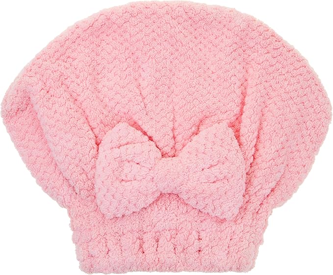 EXPRESSIONS Quick Dry Hair Bonnet – Ultra Absorbent Microfiber Drying Cap for All Hair Types, Soft & Lightweight Towel Bonnet for Fast Drying, Frizz Control & Healthy Hair Care