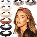 DRESHOW 8 Pack Knotted Headbands for Women Wide Turban Headband Yoga Exercise Ribbing Hair Hoop Hair Bands Accessories