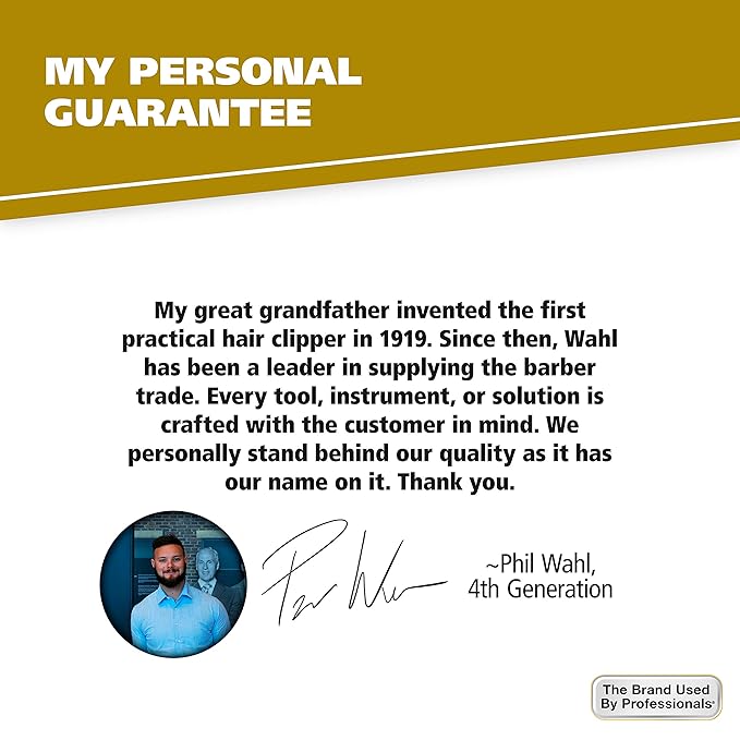 Wahl Beard & Mustache Folding Comb for Men's Grooming - Handcrafted & Hand Cut with Cellulose Acetate - Smooth, Rounded Tapered Teeth - Model 3326