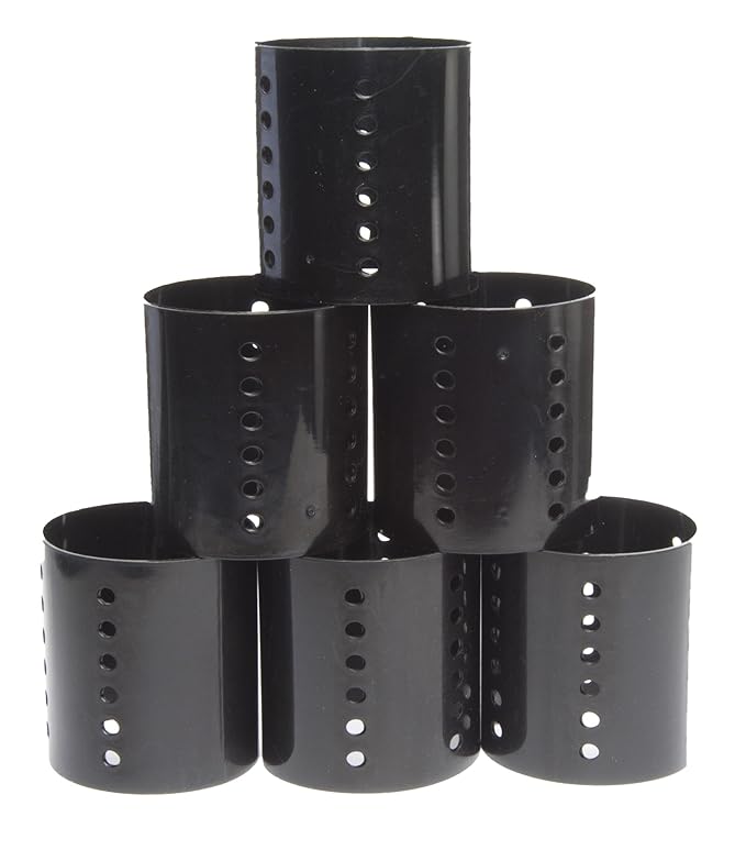 Diane Magnetic Roller, Black, 2-1/2 Inch, 6 Count