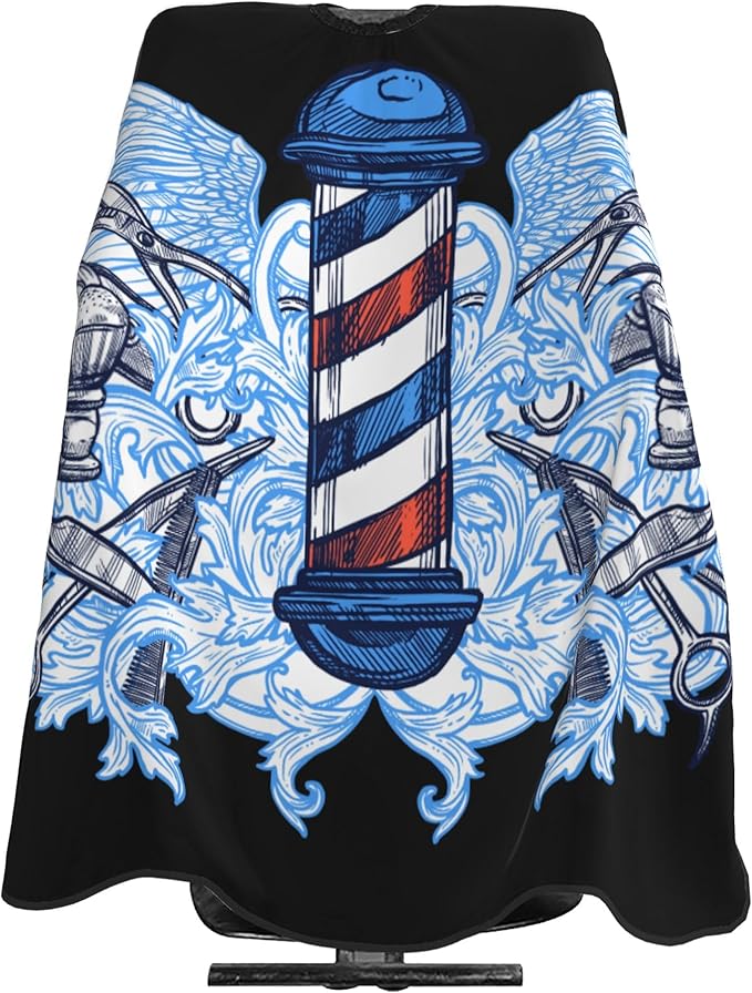 Adult Barber Cape, Professional Salon Haircut Capes, Haircut Kit Hairdressing Apron for Home Salon Barbershop